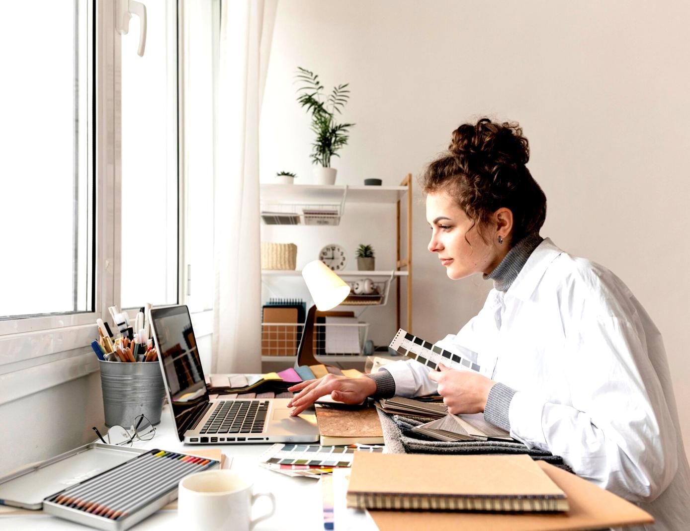 Professional consultation workspace with financial documents